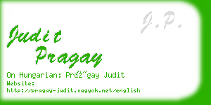 judit pragay business card